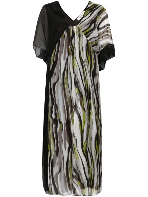 DVF Diane von Furstenberg Ange Zebra Mist-print midi dress
