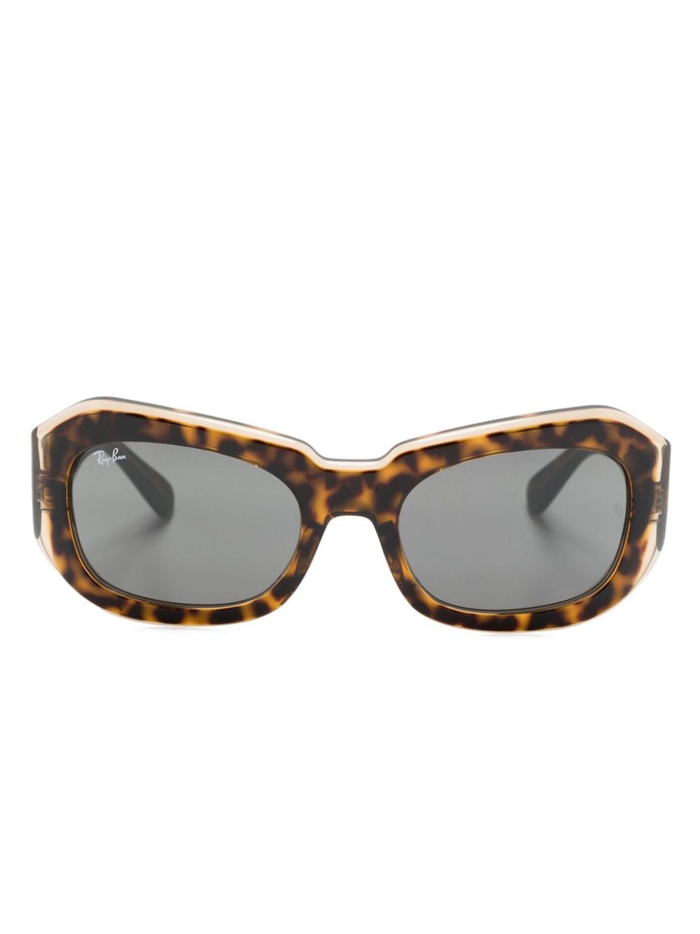 Ray-Ban Beate rectangle-frame sunglasses - Marrone