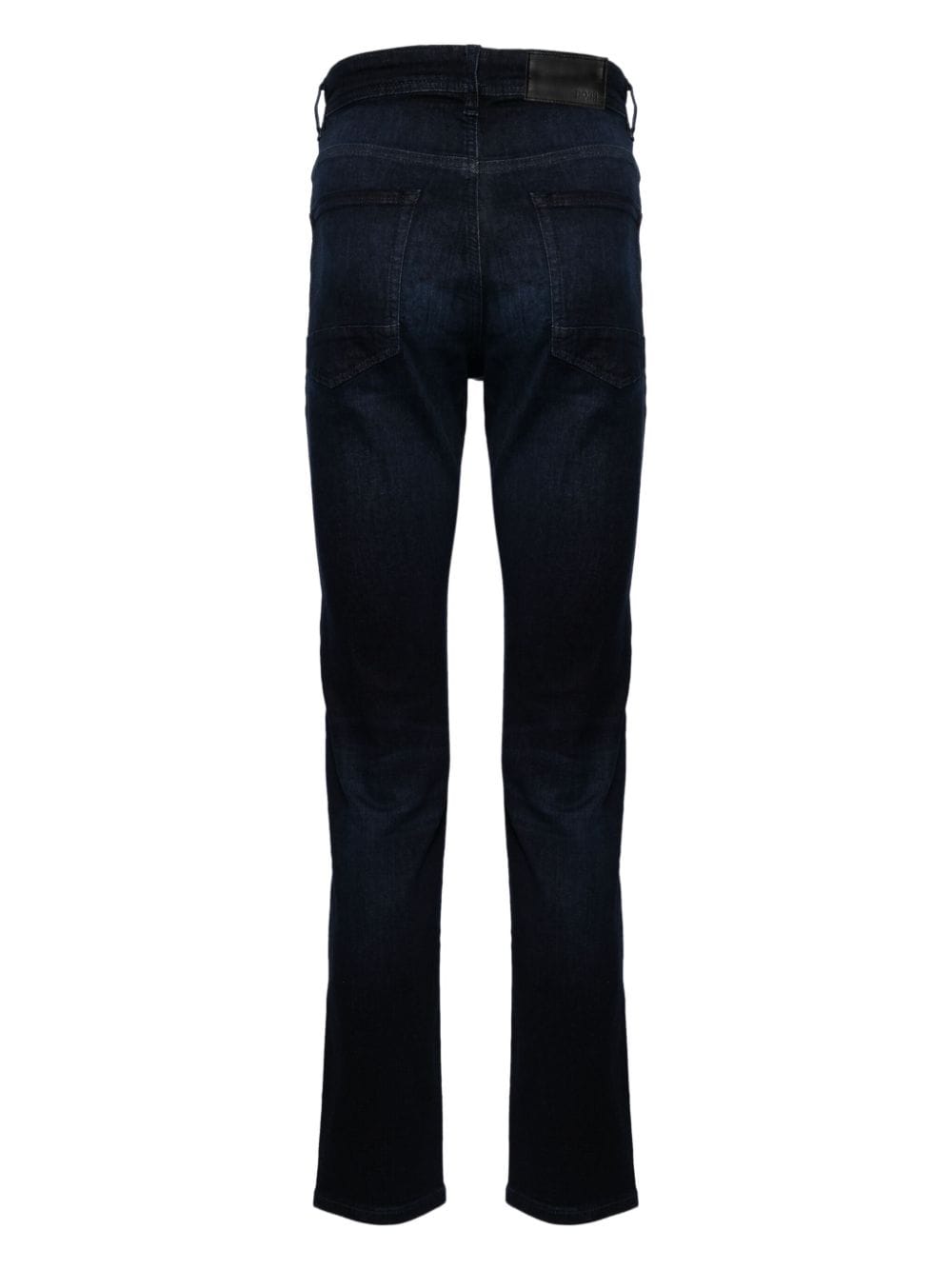 Shop Hugo Boss High-rise Stretch-denim Jeans In 蓝色