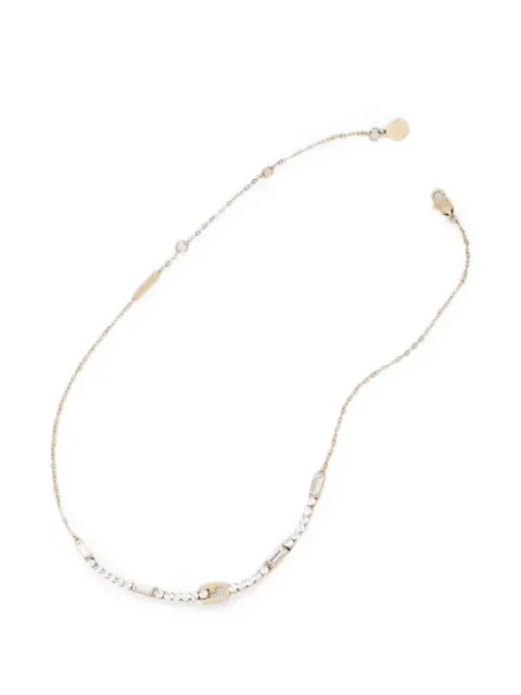 Furla crystal-embellished Arch necklace