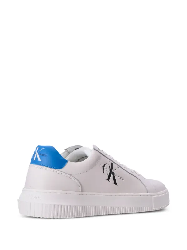 Calvin Klein Jeans logo-print Leather Sneakers White FARFETCH IN