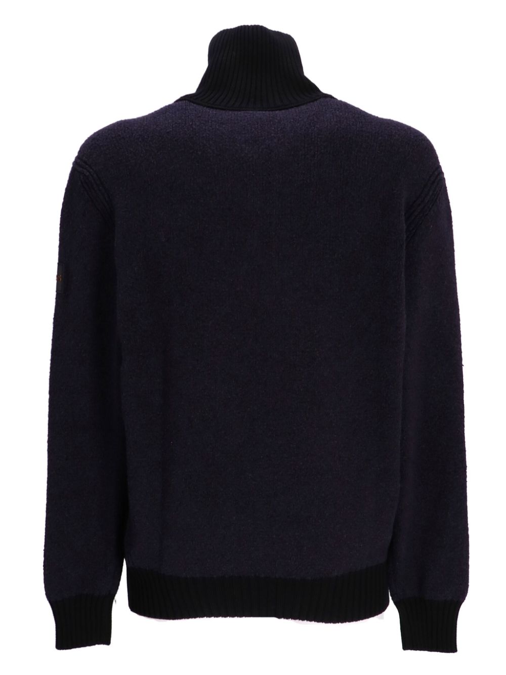 BOSS half-zip high-neck jumper - Blauw