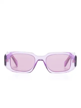 Prada Eyewear Symbole rectangle-frame Sunglasses | Purple | FARFETCH
