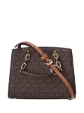 Michael Kors monogram pattern chain two-way tote bag - Brown