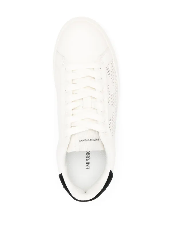 Emporio Armani ASV eagle ebemllished Sneakers White FARFETCH SG