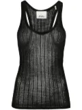 ISABEL MARANT Dorsia open-knit top - Black