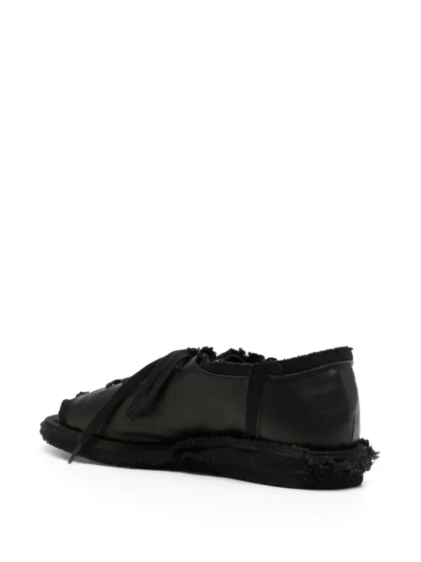 Yohji Yamamoto lace-up Leather Sandals Black FARFETCH TR