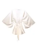 Fleur Du Mal angel-sleeve robe - White