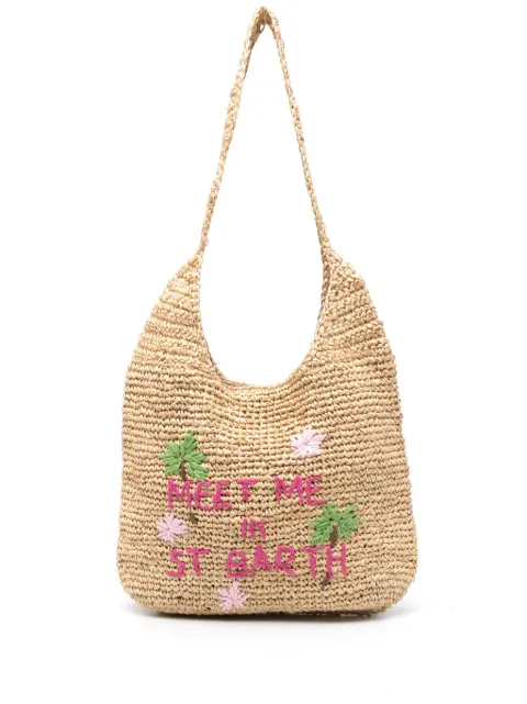MC2 Saint Barth Meet Me raffia shoulder bag