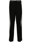 Jean Paul Gaultier pressed-crease tapered trousers - Black