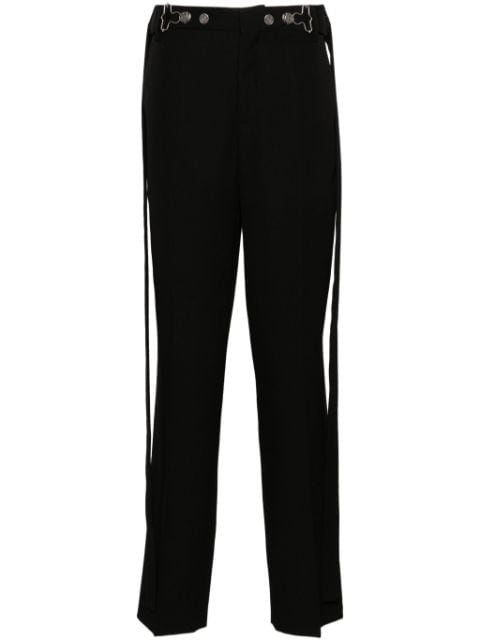 Jean Paul Gaultier pressed-crease tapered trousers