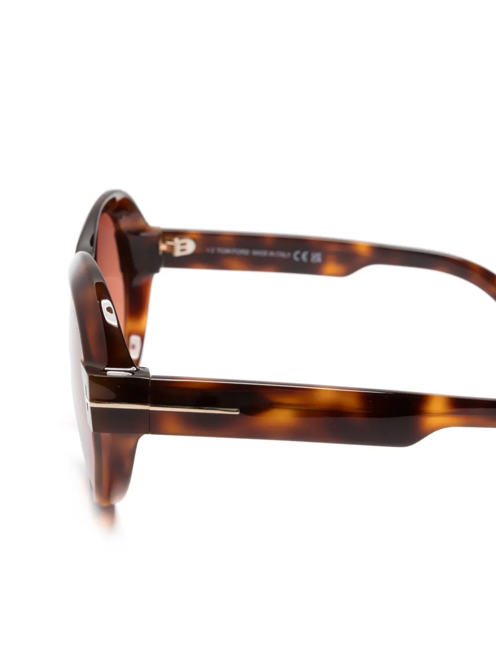  Tom Ford Eyewear Lunettes De Soleil Inger à Monture Oversize - Marron 