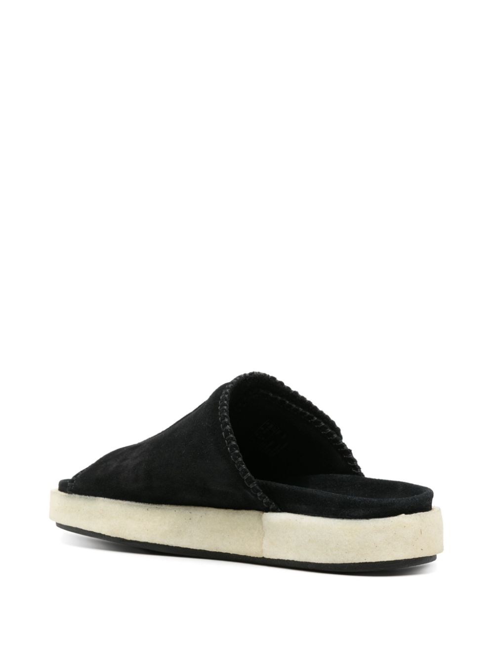 Shop Clarks Overleigh Suede Slides In Black