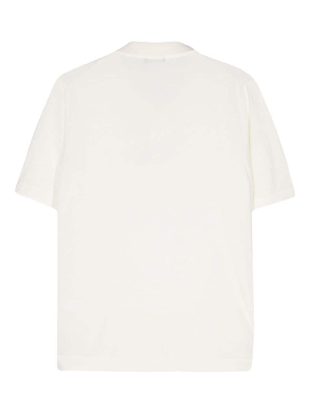 Shop Cenere Gb Fine-knit Cotton Polo Shirt In Neutrals