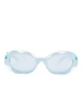 Dolce & Gabbana Eyewear oval-frame sunglasses - Blue