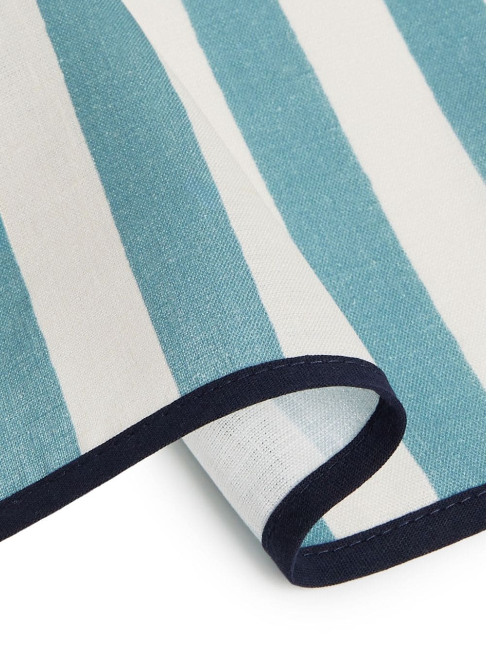 Shop La Doublej Stripe Linen Napkins (set Of Two) In Blue