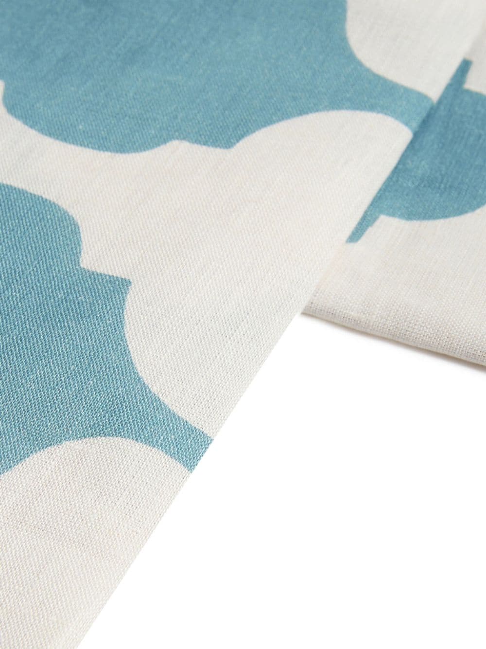 Shop La Doublej Plaza Linen Tablecloth (180cm X 280cm) In Blue