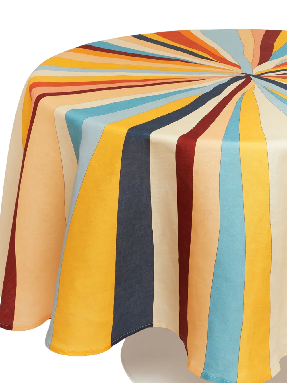 La Doublej Rainbow Rays Linen Tablecloth (270cm) In Gelb