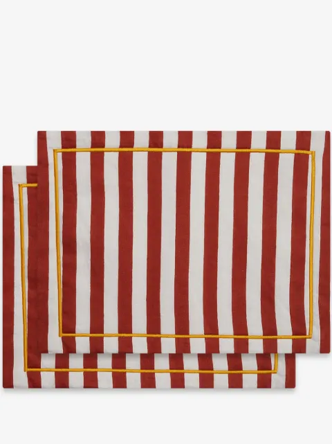 La DoubleJ striped linen placemats (set of two)