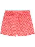 Michael Michael Kors Empire logo-print satin shorts - Pink