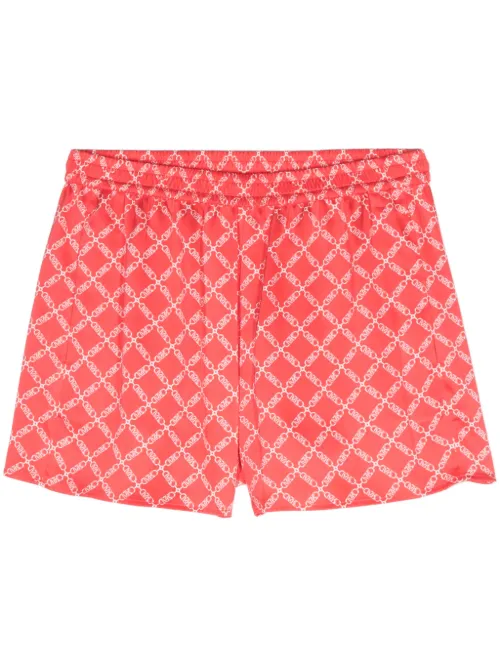 Short satiné Empire à logo imprimé - Michael Michael Kors - Modalova