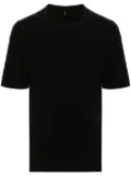Transit slub-texture cotton T-shirt - Black