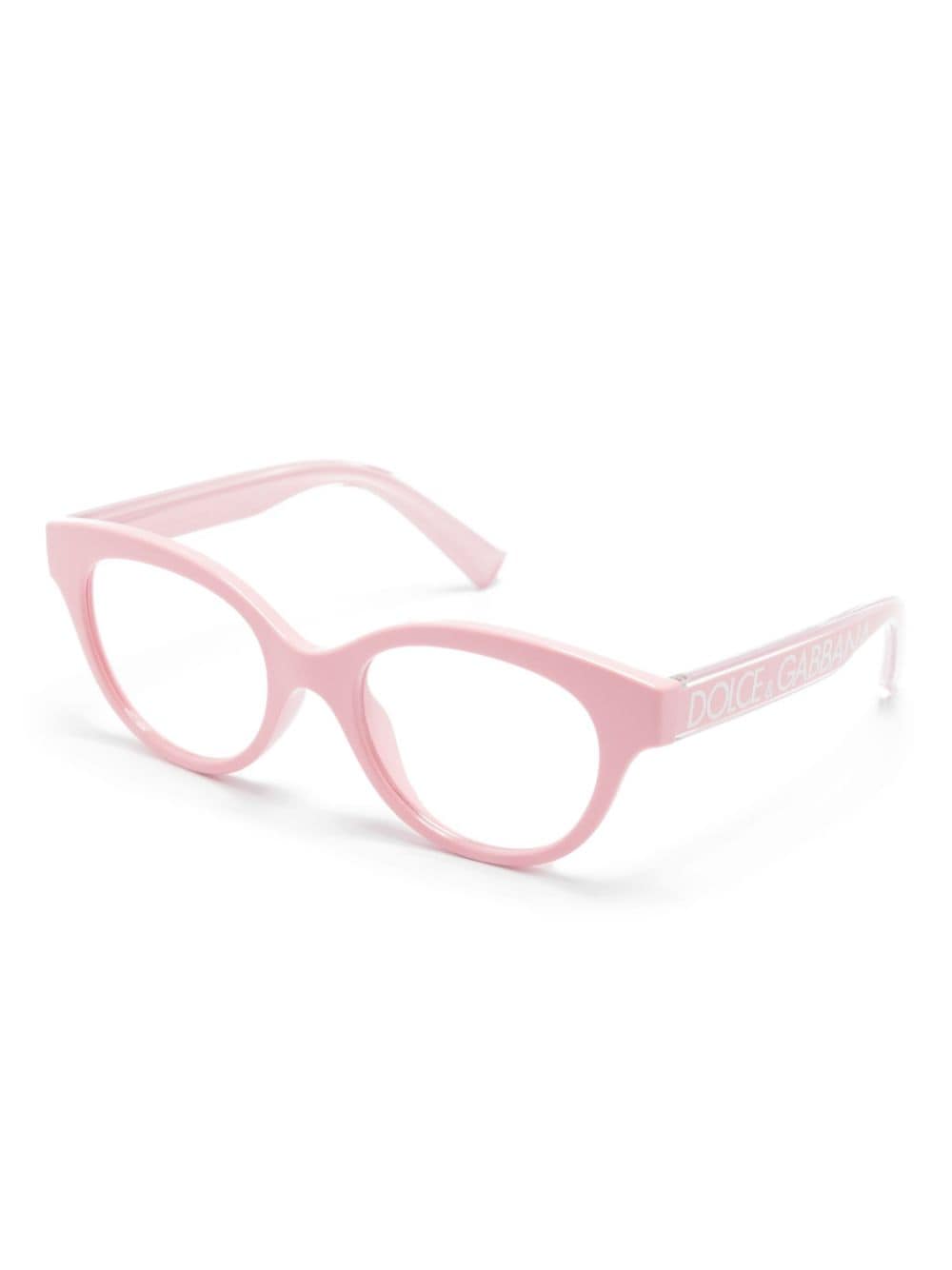 Shop Dolce & Gabbana Butterfly-frame Glasses In Pink