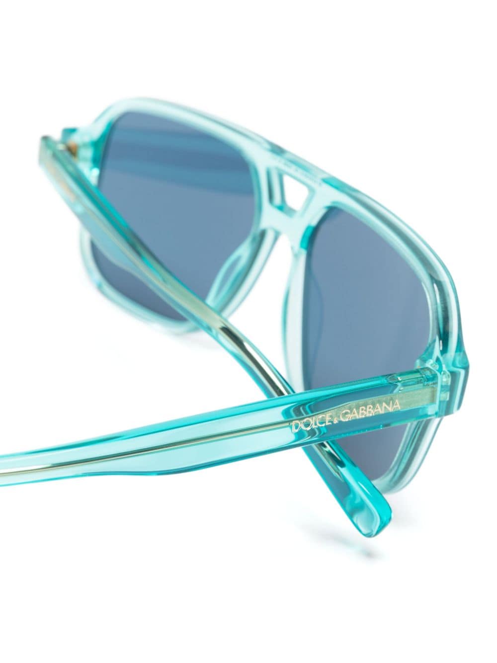 Dolce & Gabbana Eyewear Zonnebril met piloten montuur Blauw