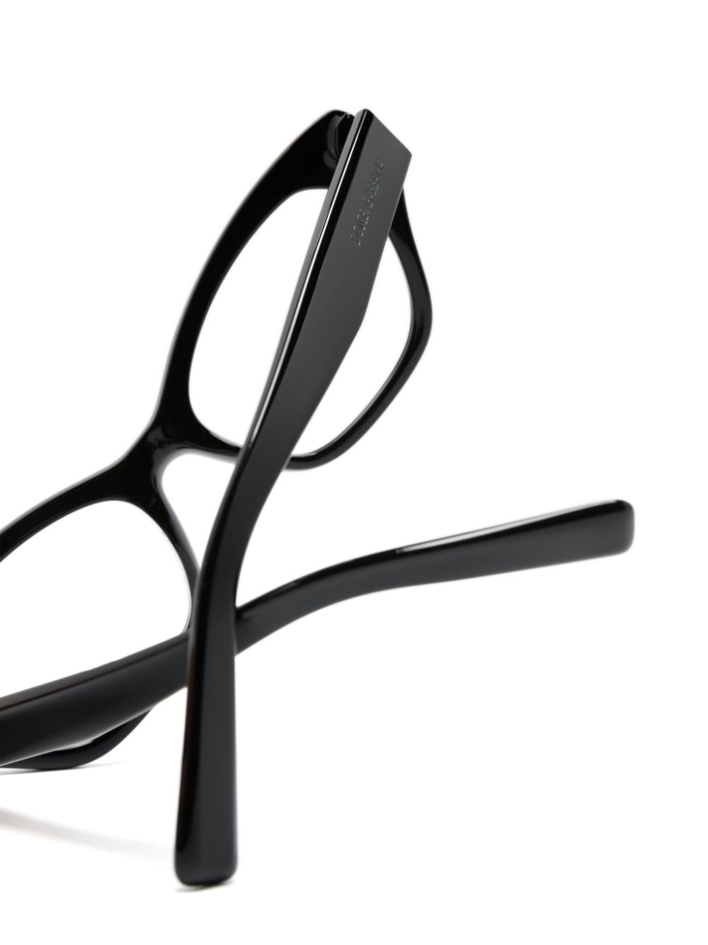 Shop Dolce & Gabbana Dg3385 Cat-eye Glasses In Black