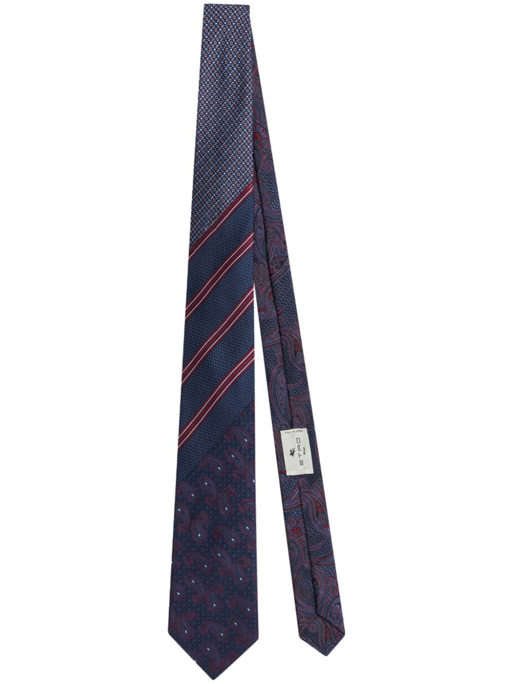 Etro Paisley-print Silk Tie In 蓝色