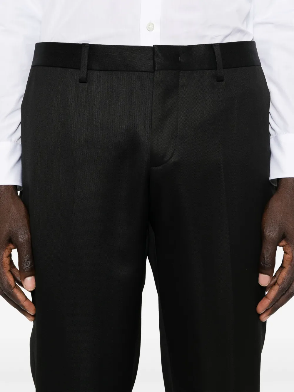 Moschino Pantalon met toelopende pijpen Zwart