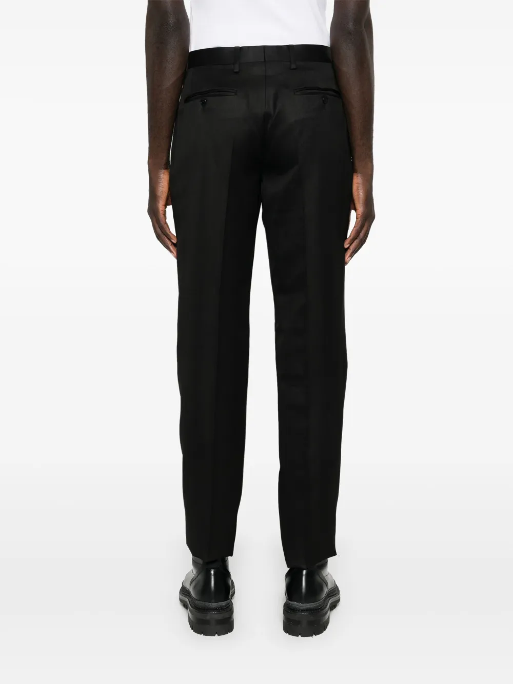 Moschino Pantalon met toelopende pijpen Zwart