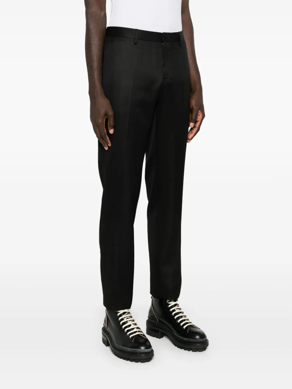 Moschino Pantalon met toelopende pijpen Zwart