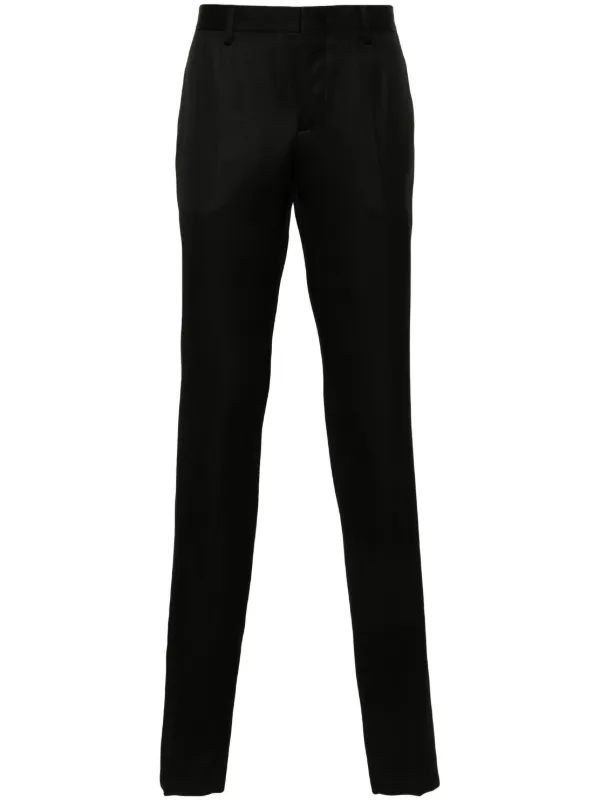 Moschino Tailored Tapered Trousers | Black | FARFETCH GE