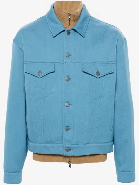 Moschino high-neck layered jacket