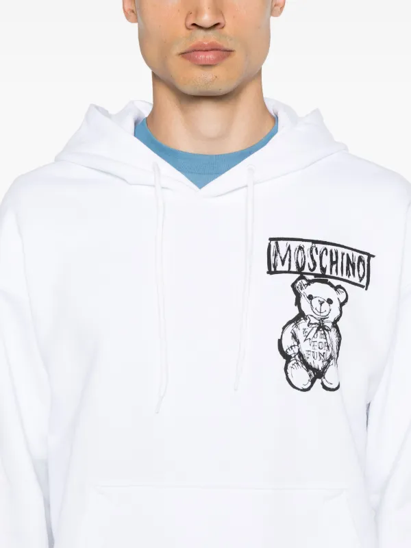 Moschino テディベアモチーフ パーカー | ホワイト | FARFETCH JP