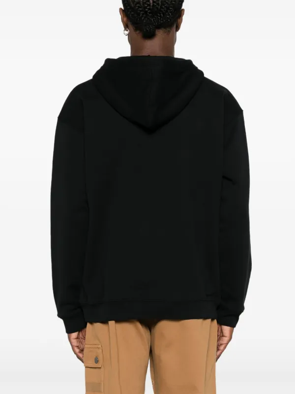 パーカー・フーディ Moschino Black Cotton Hoodie Logo Print Moschino logo-print Cotton Hoodie | Black | FARFETCH