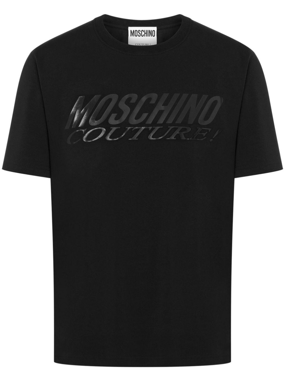 Moschino Logo-print Cotton T-shirt In Black