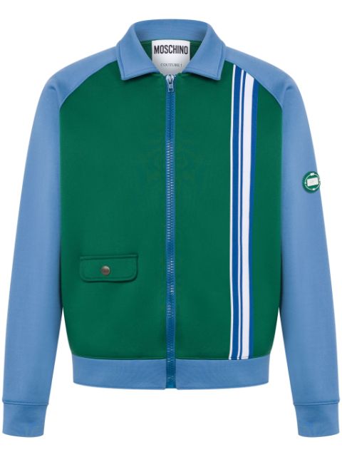 Moschino colour-block track jacket