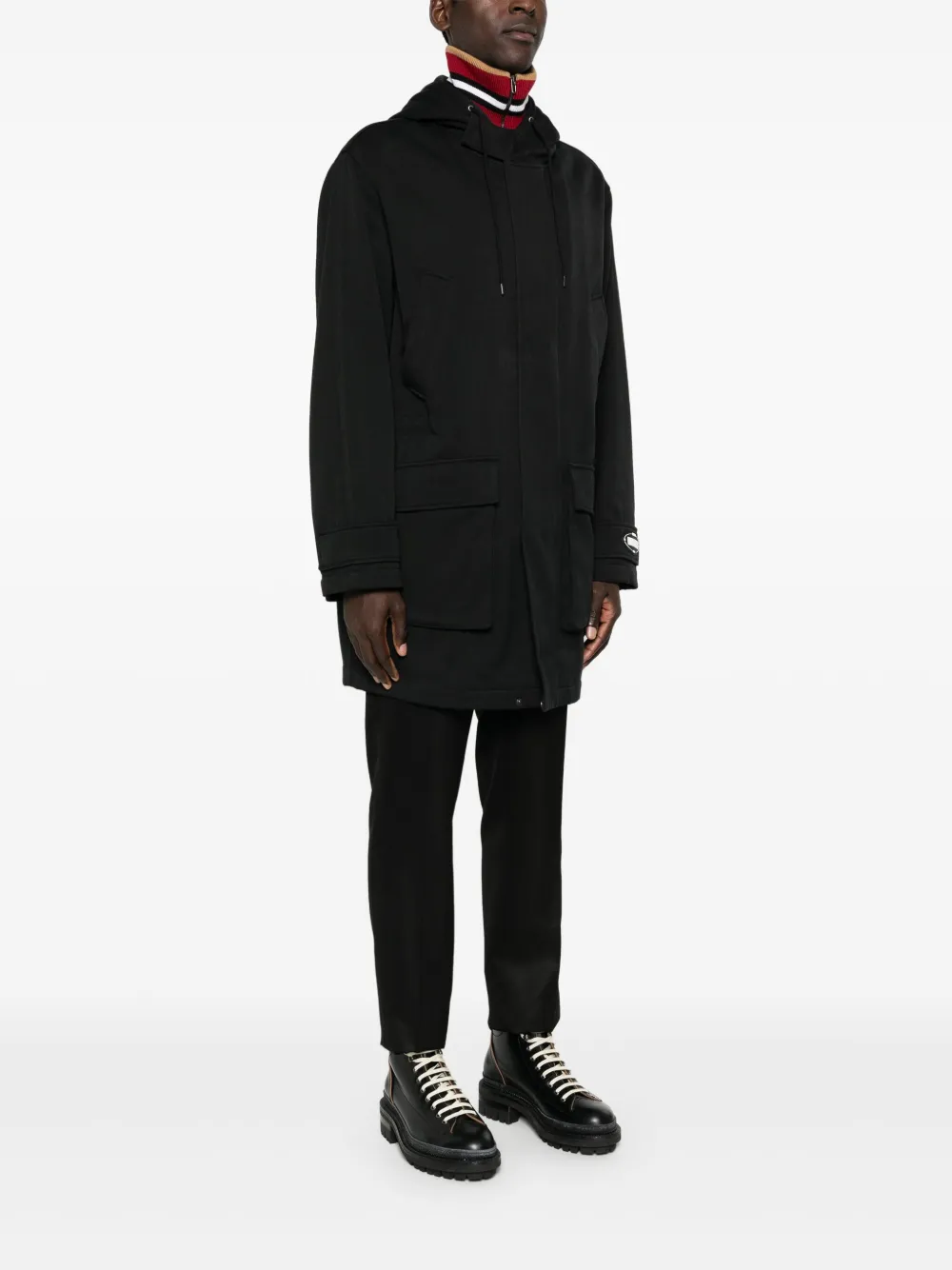 Moschino Jas met capuchon Zwart