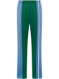 Moschino striped straight-leg trousers - Green