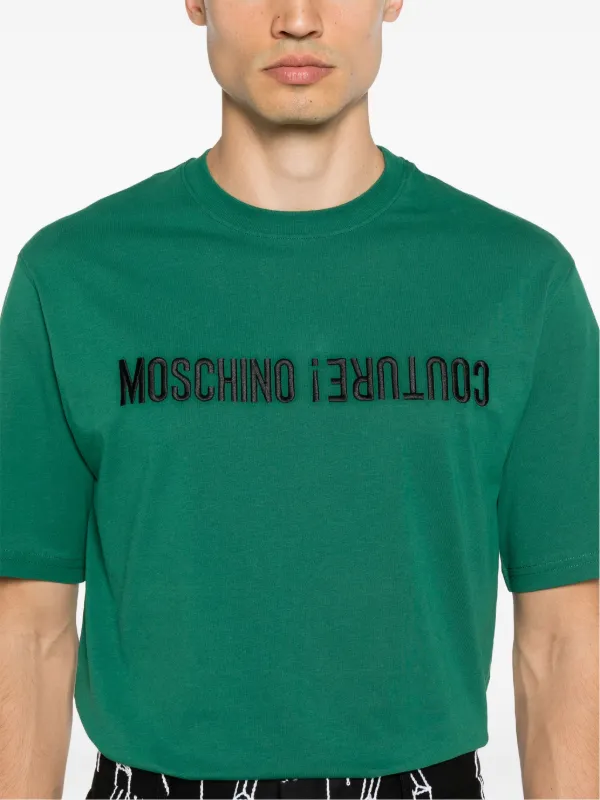 MOSCHINO グリーン ロゴ Tシャツ Moschino ロゴ Tシャツ | グリーン | FARFETCH JP