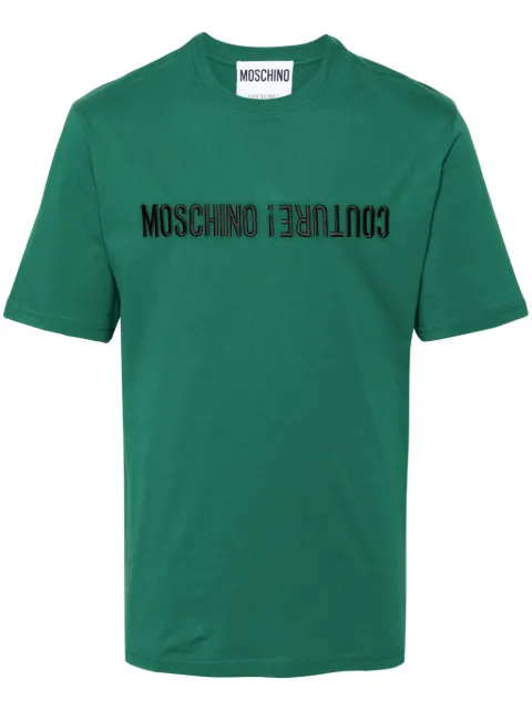 Moschino t-shirt en coton à logo brodé