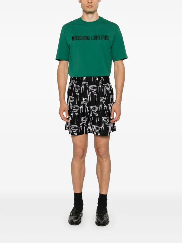 【関税込み】Moschino グリーン ロゴプリント Tシャツ Moschino ロゴ Tシャツ | グリーン | FARFETCH JP