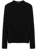 Moschino ribbed-knit virgin-wool jumper - Black