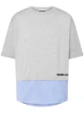 Moschino panelled cotton T-shirt - Grey