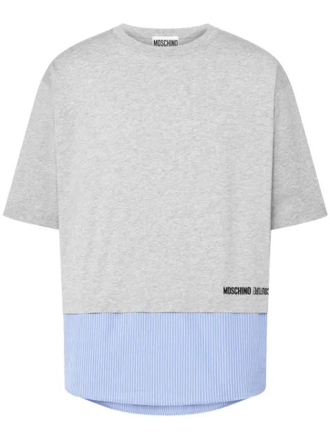 Moschino panelled cotton T-shirt