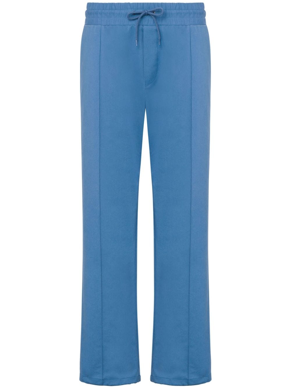 Moschino Straight-leg Drawstring Trousers In Blue