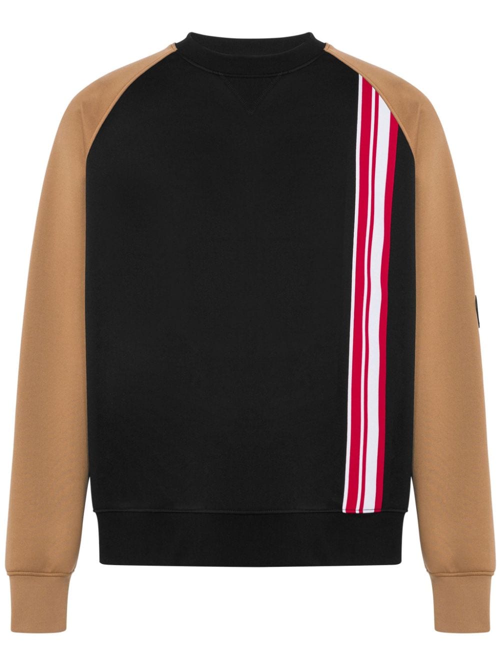 Moschino colour-block crew-neck sweatshirt - Black
