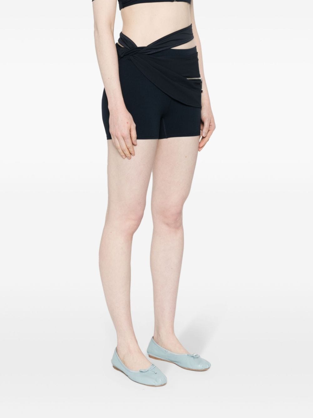 Nike x Jacquemus gelaagde shorts Blauw